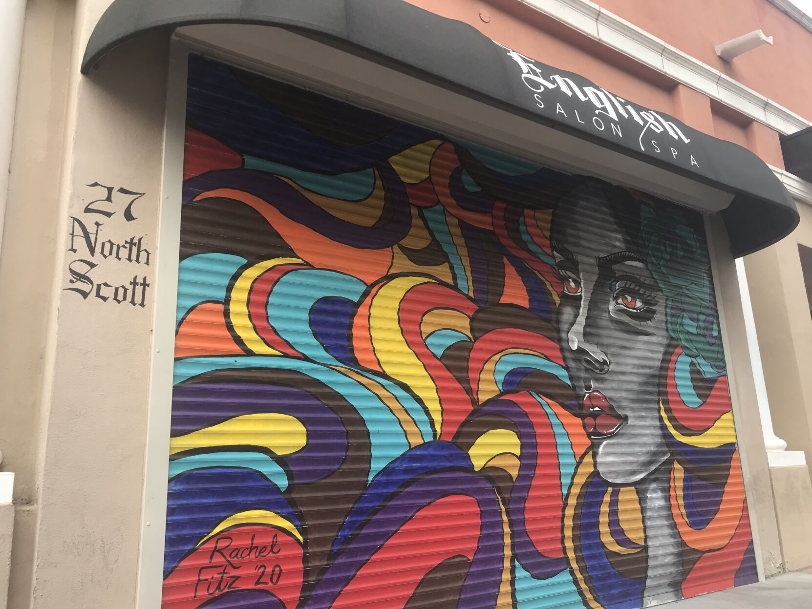 English Salon Spa Mural